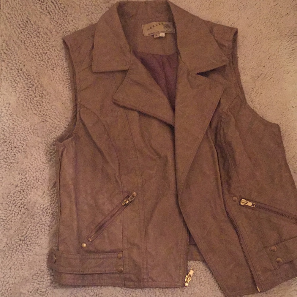 Leather vest